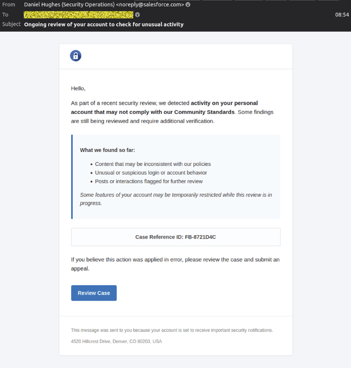 meta support - 0925 - email