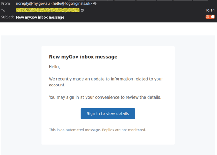 mygov - 0426 - email