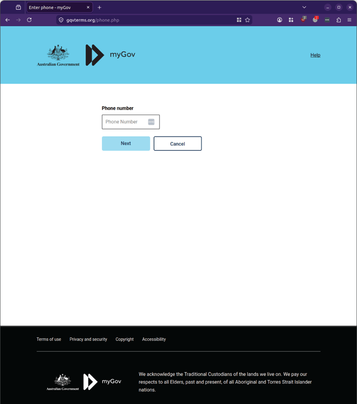 mygov - 0426 - phone number