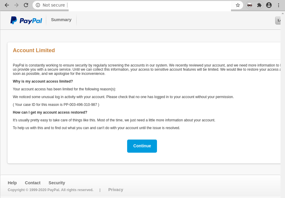 PayPal impersonated in phishing scam; email claims to offer refund on a