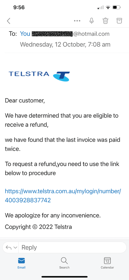 scam emails-telstra