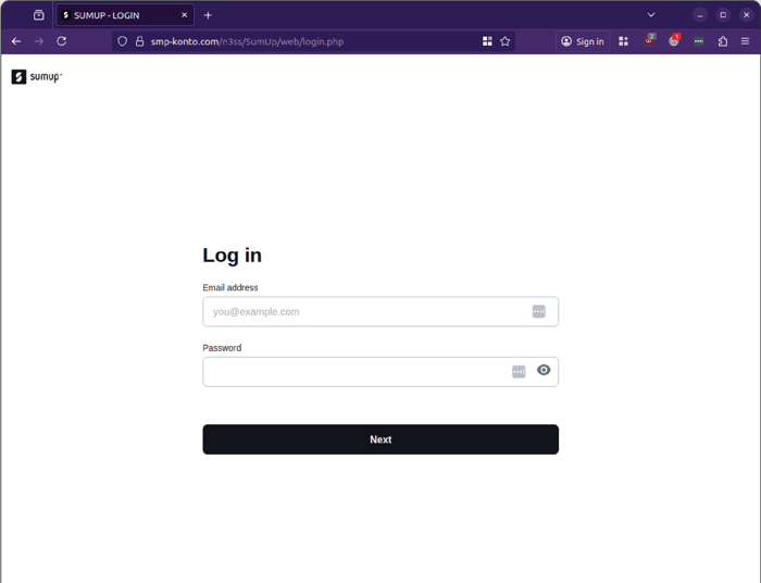 sumup - 1125 - login