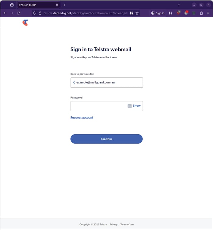 telstra - 0126 - password