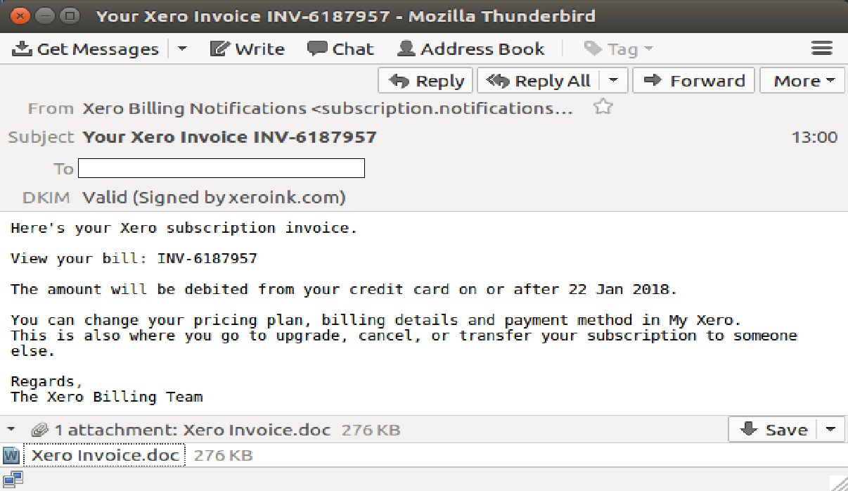Watch out for fake Xero invoice scam