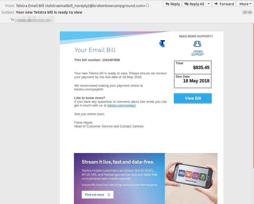 New Scams Target Telstra Customers With Phishing Malware