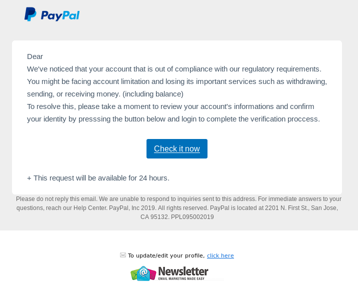 Account email paypal fake Can I