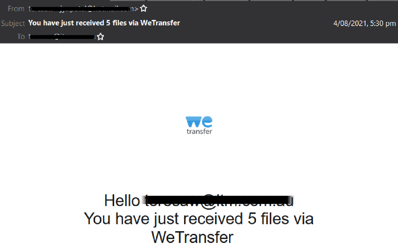 Creatives Beware: File Sharing Service WeTransfer used in Fresh Phishing  Scam