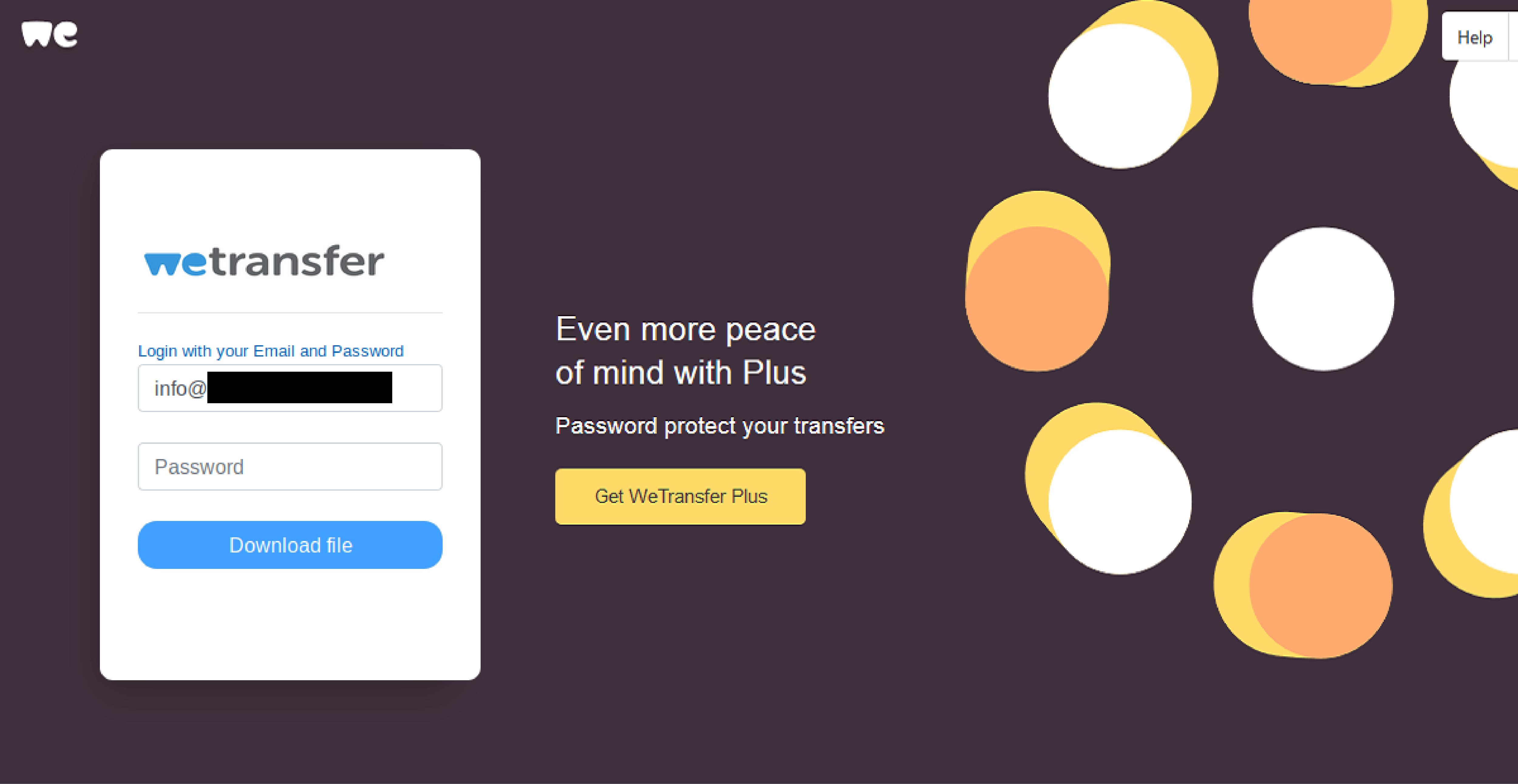 wetransfer free account